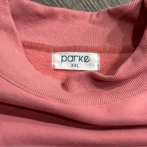 Parke Valentine's Day Mockneck Sweatshirt Pink Red XXL limited edition - Picture 4 of 7